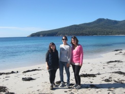 Me, Emma and Kirsten at Wineglass Bay