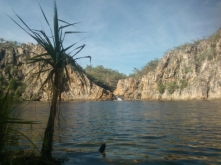 Time for a swim at Edith falls lower falls