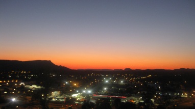 Sunset over Alice Springs